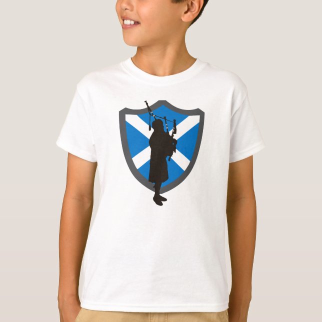 Camiseta del gaitero de los niños:  Escudo del (Anverso)