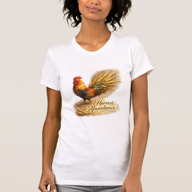 Camiseta del Gallo de la Cosecha Dorada (Anverso)