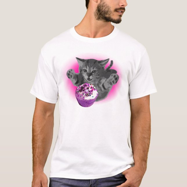 Camiseta del gatito de la magdalena (Anverso)