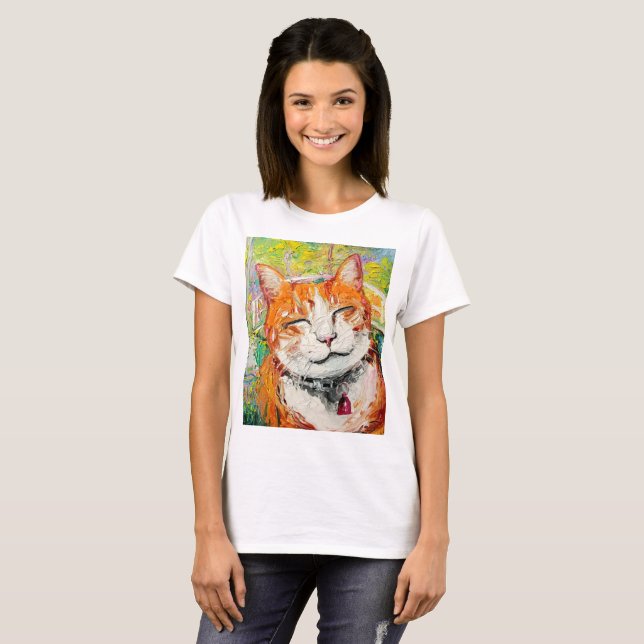 Camiseta del gatito de Monet (Anverso completo)