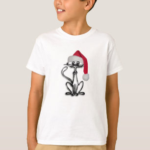 Camiseta del gatito de Santa