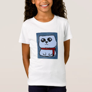 Camiseta del gatito del copo de nieve