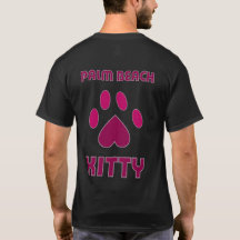 Camiseta del gatito del Palm Beach