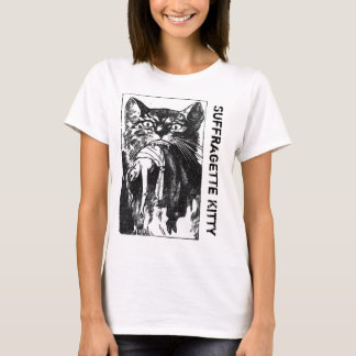Camiseta del gatito del Suffragette