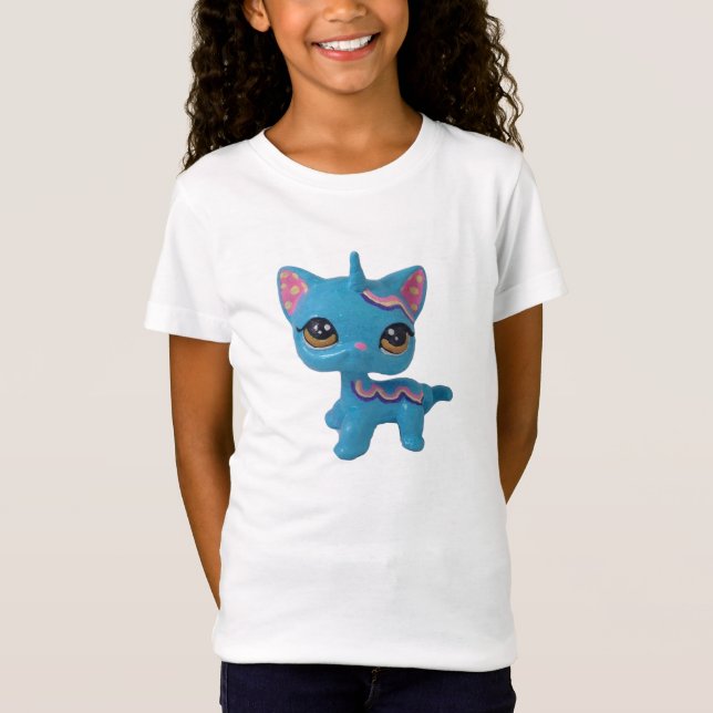 Camiseta del gatito del unicornio (Anverso)