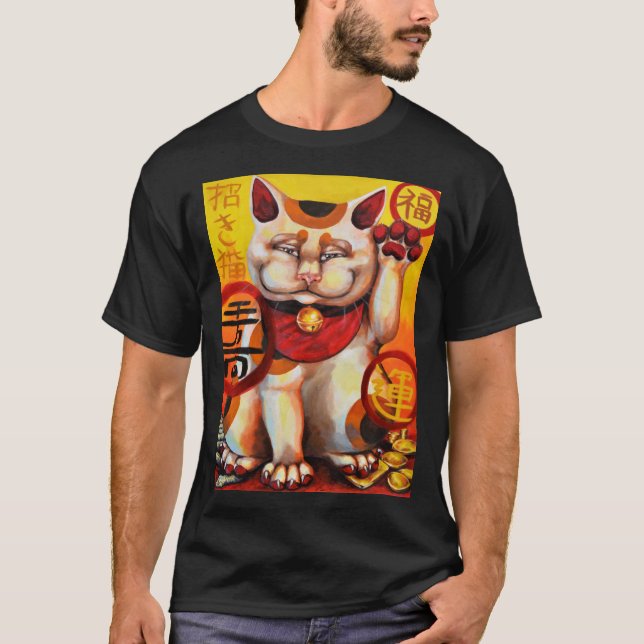 Camiseta del "gato afortunado" (Anverso)
