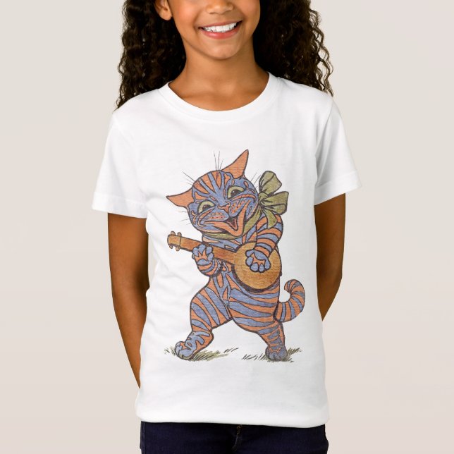Camiseta del gato del banjo (Anverso)