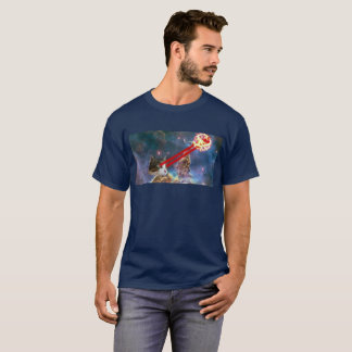 Camiseta del gato del laser
