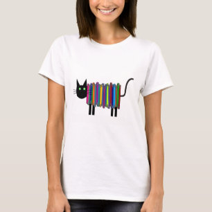 Camiseta del gato del libro