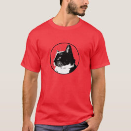 Camiseta del gato del smoking, hombres