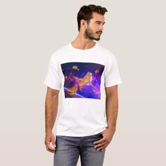Camiseta del gato del Taco del espacio por