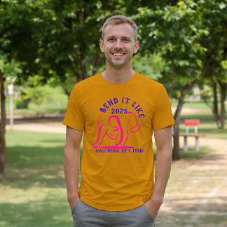 Camiseta del gato del yoga: Bend It Like 2025 dive