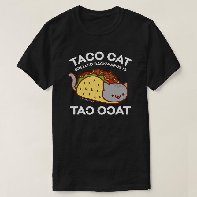 Camiseta del gato - el CAT del TACO deletreado al (Diseño del anverso)