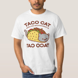 Camiseta del gato - el CAT del TACO deletreado al