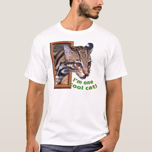 Camiseta del "gato fresco" del Ocelot (Anverso)