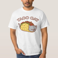 Camiseta del gato masculino - "TACO CAT" - El Chea