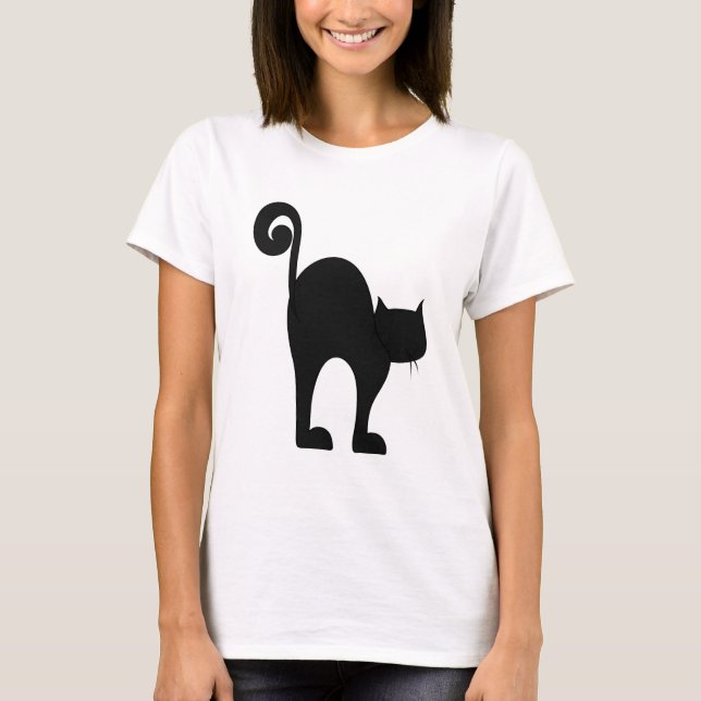 Camiseta del gato negro (Anverso)