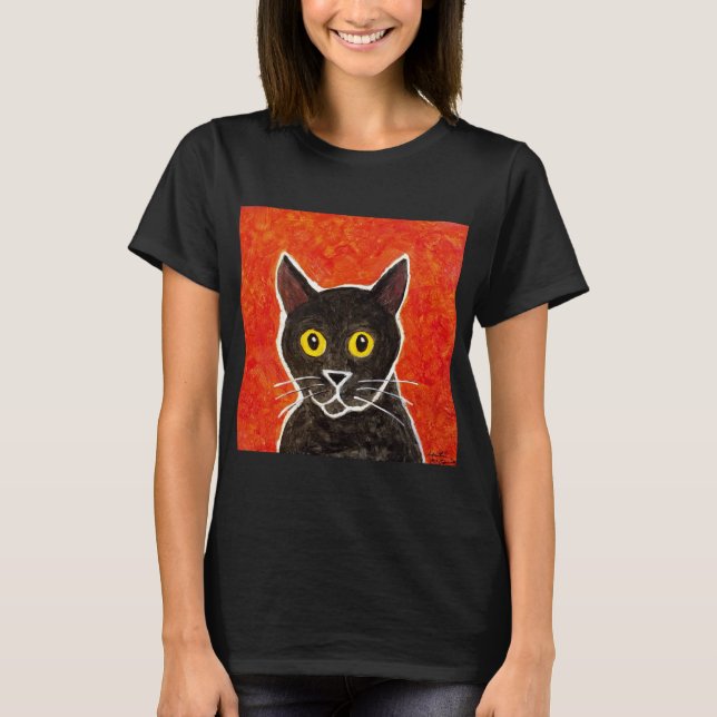 Camiseta del gato negro (Anverso)