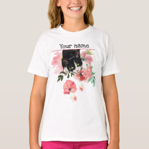 Camiseta del gato negro