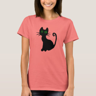 Camiseta del gato negro