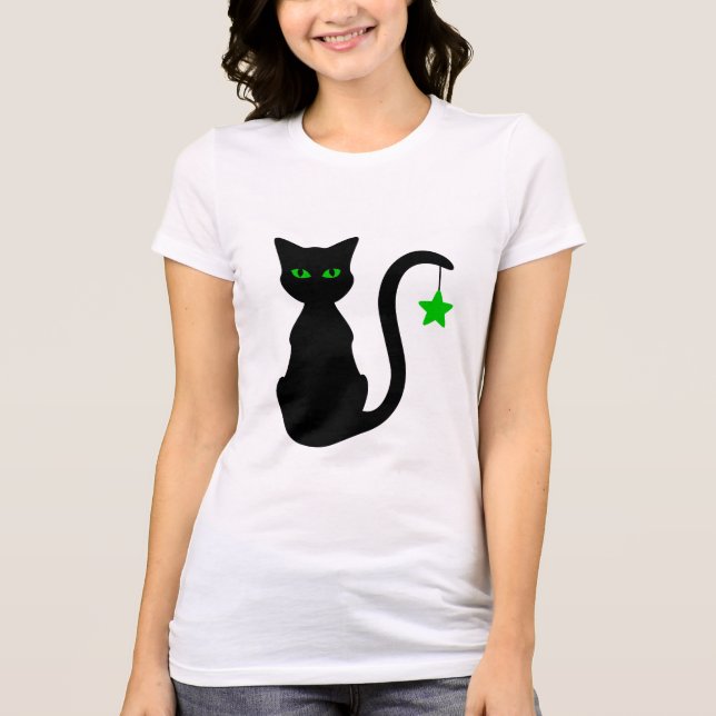 Camiseta del gato negro (Anverso)