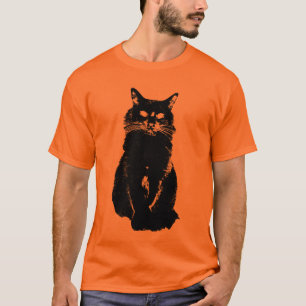 Camiseta del gato negro