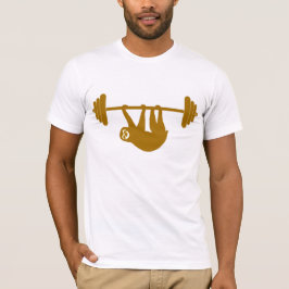 Camiseta del gimnasio de la pereza (oro)
