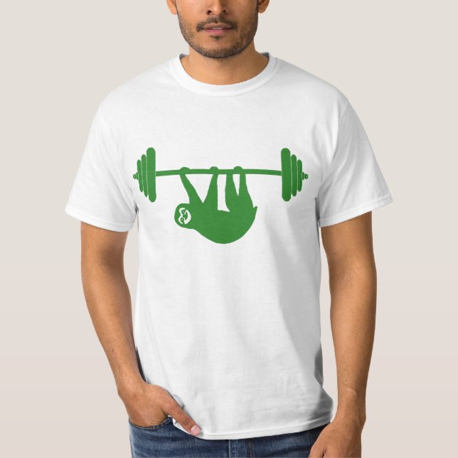 Camiseta del gimnasio de la pereza (verde) (Anverso)