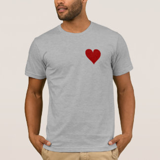 Camiseta del gimnasio del corazón del bolsillo -