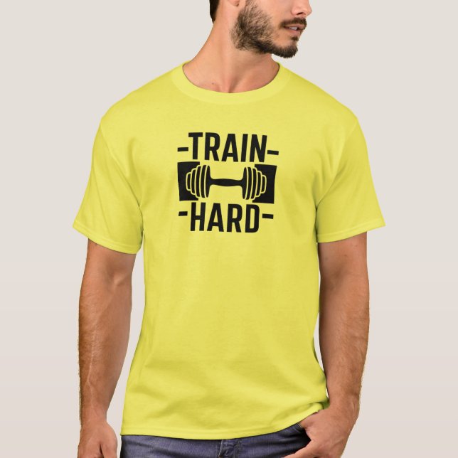 Camiseta del Gimnasio duro del tren (Anverso)