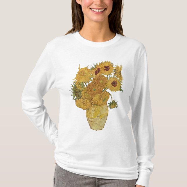 Camiseta del girasol de Van Gogh (Anverso)