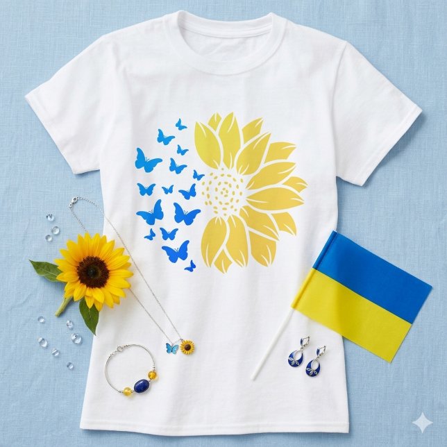 Camiseta del girasol ucraniano (Subido por el creador)