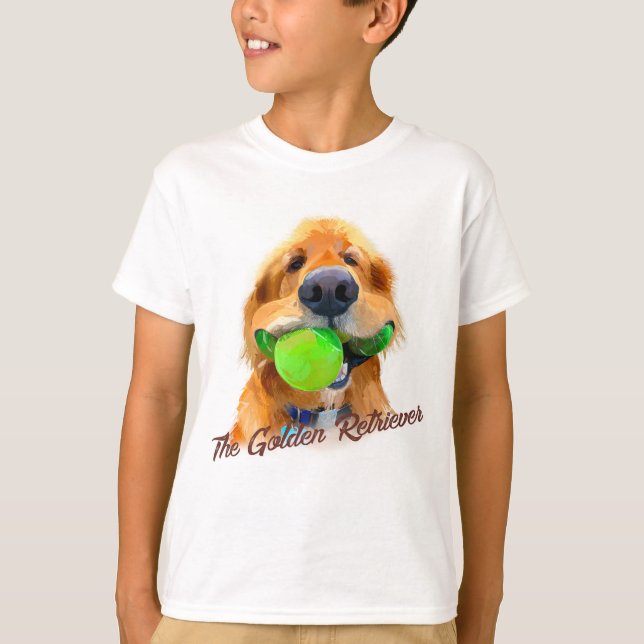 Camiseta del Golden Retriever de los niños (Anverso)