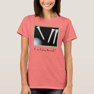 Camiseta del golf-amante de las mujeres