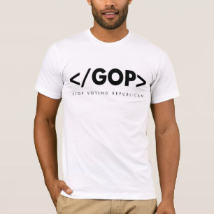 Camiseta del GOP del extremo de la codificación