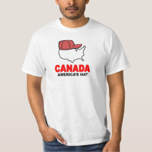 Camiseta del gorra de Canadá, América