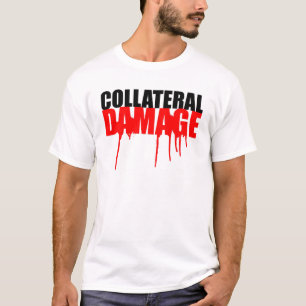Camiseta del goteo de la pintura del daño