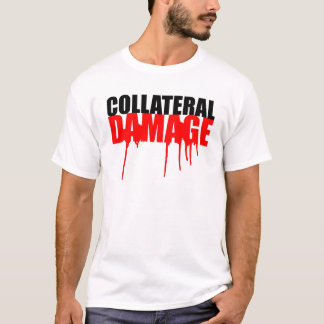 Camiseta del goteo de la pintura del daño