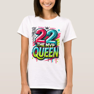 Camiseta del Graffiti Reina del MVP - Número audaz