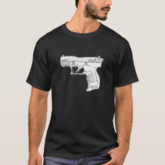 camiseta del gráfico de la plantilla del arma de