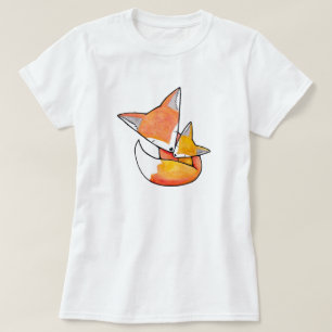 Camiseta del gráfico del Fox del bebé del niño