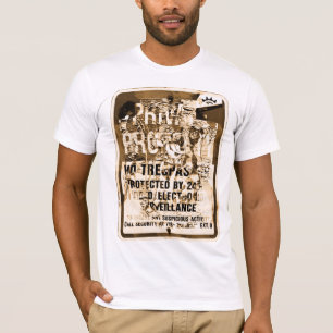 Camiseta del gráfico del vintage del Rótulo de l