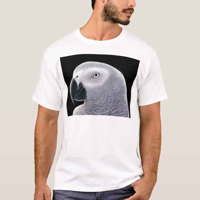 Camiseta del gris africano (Anverso)