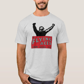 Camiseta del gris de los as de vuelo