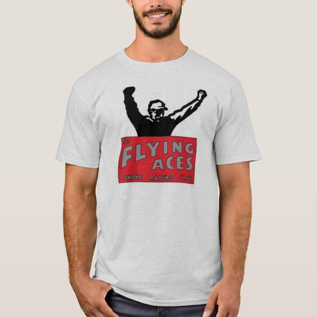 Camiseta del gris de los as de vuelo (Anverso)