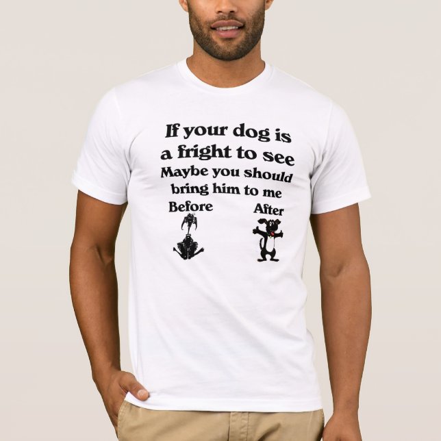 Camiseta del Groomer del mascota (Anverso)
