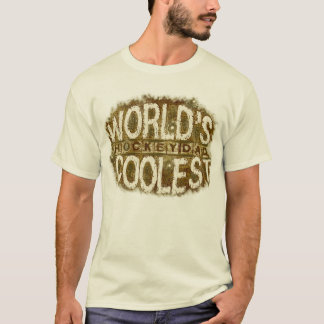 Camiseta del Grunge del papá del hockey