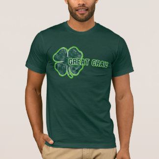 Camiseta del Grunge del trébol de gran Craic del `