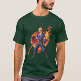 Camiseta del guerrero de la llama anime - Epic Sam