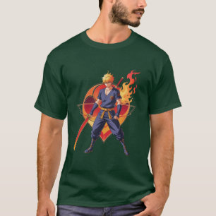 Camiseta del guerrero de la llama anime - Epic Sam